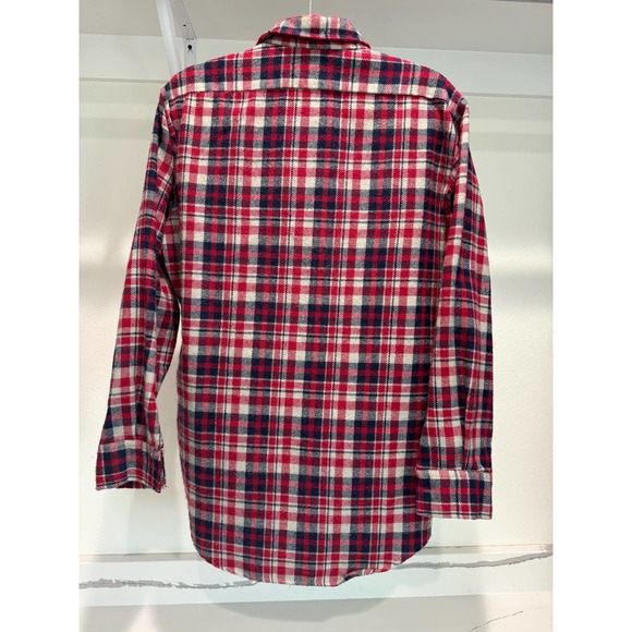Vintage Vanderbilt Men's Flannel Red Blue Size Large - Picture 5 of 5